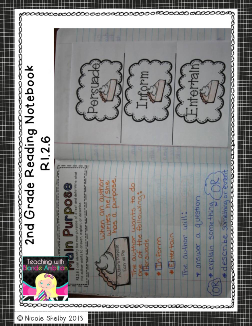 2nd Grade Reading Interactive Notebook (aligned with the Common Core)