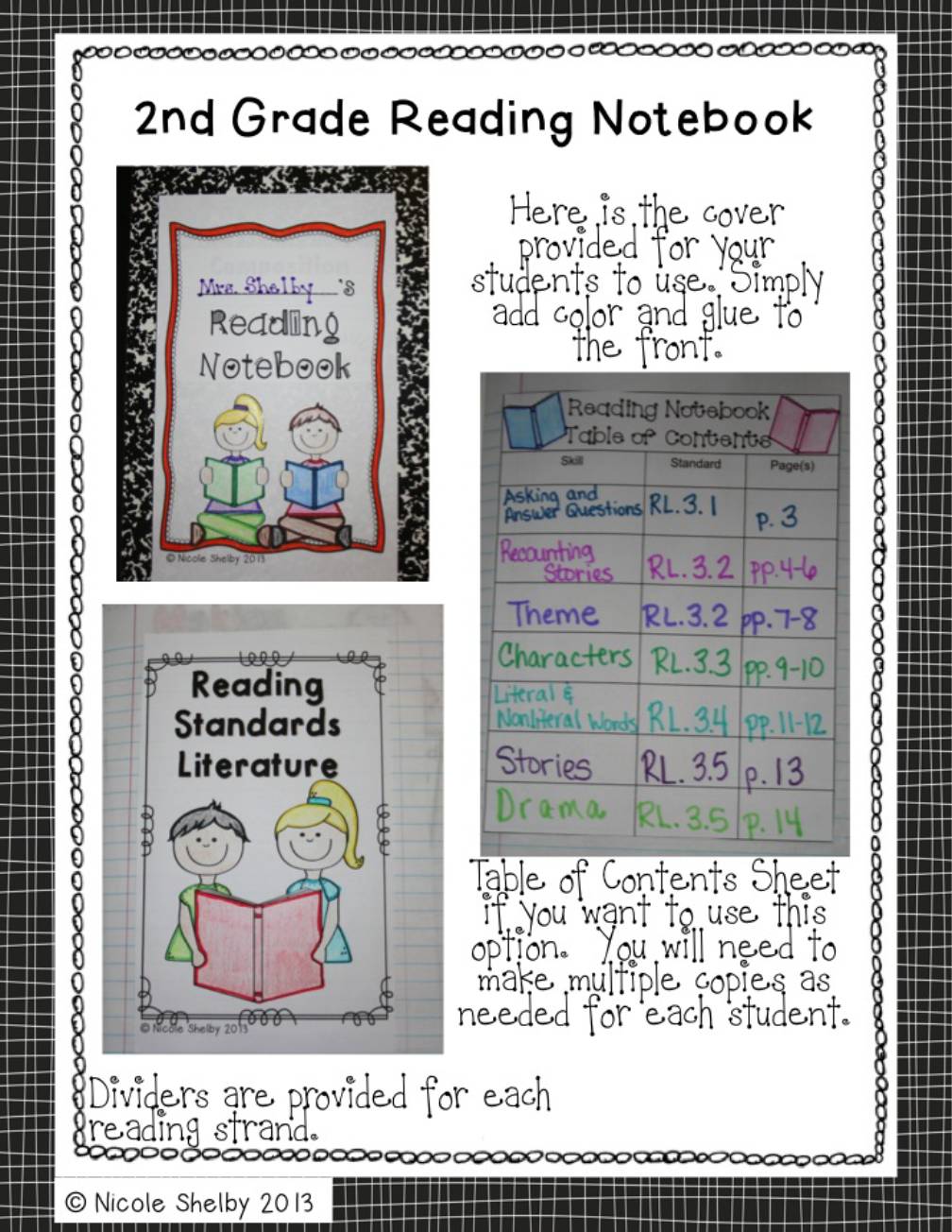 2nd Grade Reading Interactive Notebook (aligned with the Common Core)