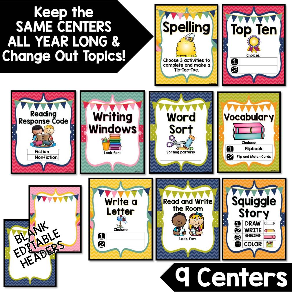 Second Grade Literacy Centers Made EASY! - Low Prep 2nd Grade Literacy Stations