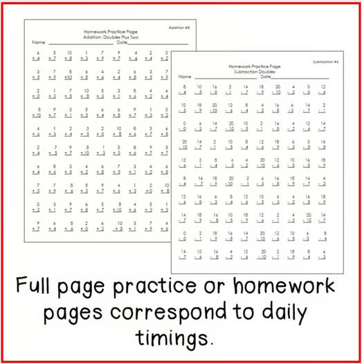Addition and Subtraction Fact Mastery
