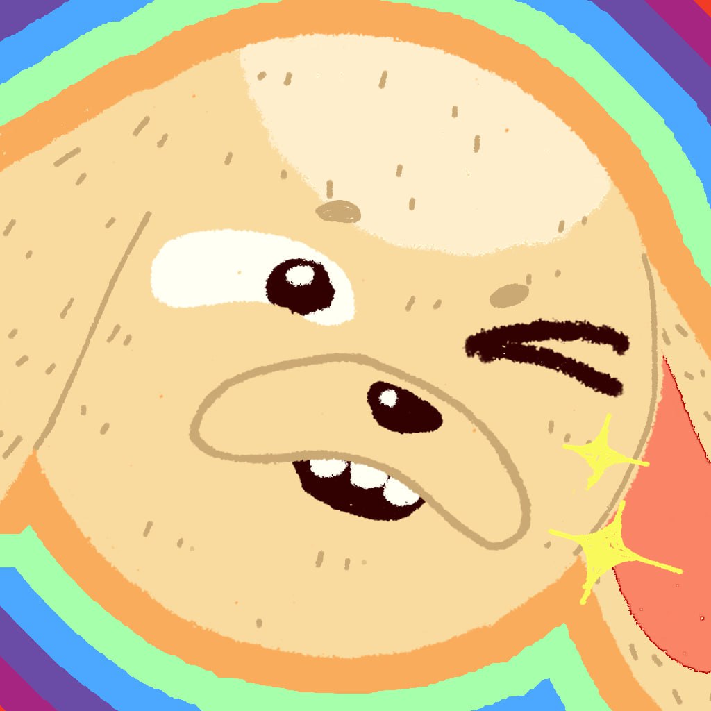 Cute Digital Stickers – Art Dog PNG Clipart for Planner Cricut