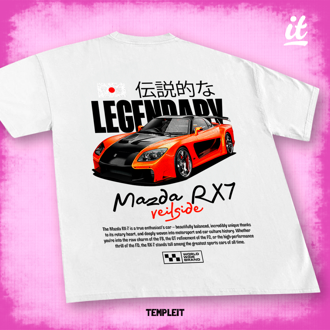 RX7 F2F Legendary - digital file png / t-shirt design - Payhip
