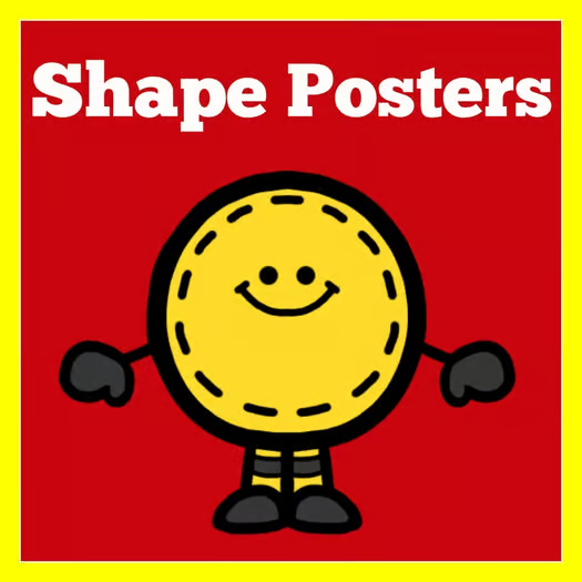 TYPE OF SHAPES SHAPE POSTERS Bulletin Board Signs MATH Pre-K, Kindergarten