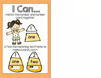 Number/Number Word and One to One Correspondence Match Up