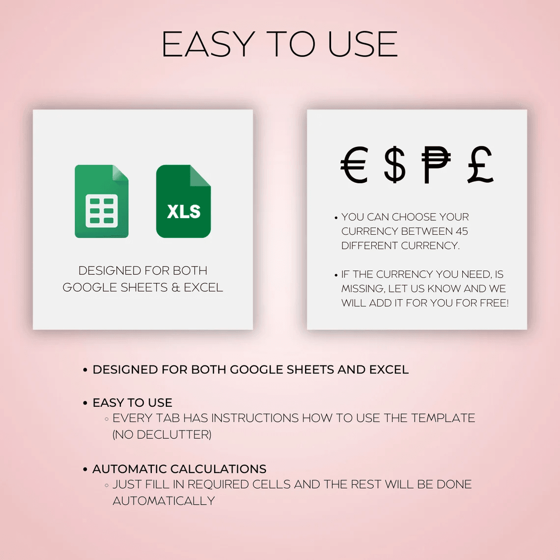 Paycheck Budget Tracker Spreadsheet – Weekly, Biweekly, and Monthly Budget Template for Google Sheets and Excel with custom categories and transaction log