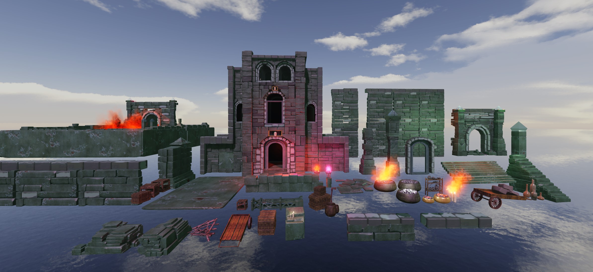 [ADVANCED] Roblox Fantasy RPG Dungeon Modular Assets Pack