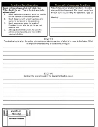 Best Selling Chasing Lincoln's Killer Lesson Plan & Novel Guide: Updated!