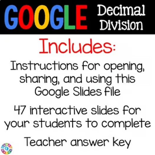 5th Grade Dividing Decimals by Decimals Activity with Digital Worksheets Models