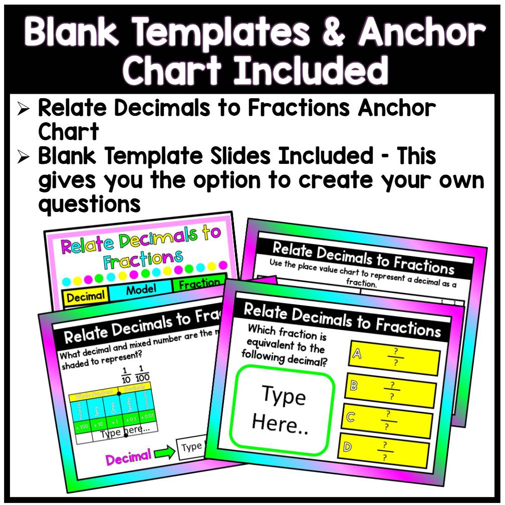 Relate Decimals to Fractions - PowerPoint Lesson