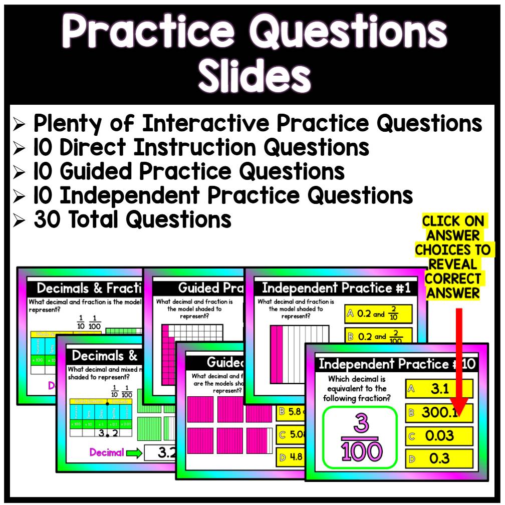 Relate Decimals to Fractions - PowerPoint Lesson