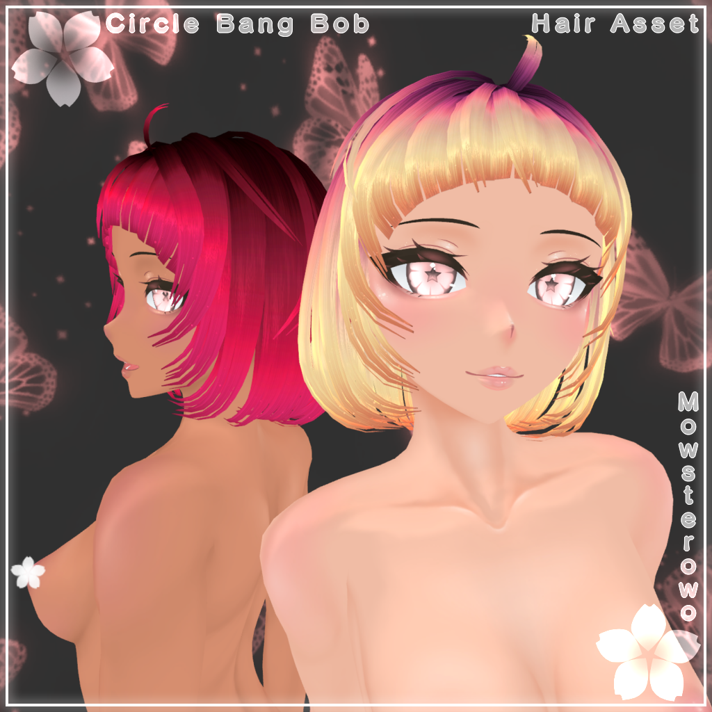 Circle Bang Bob - Hair Asset