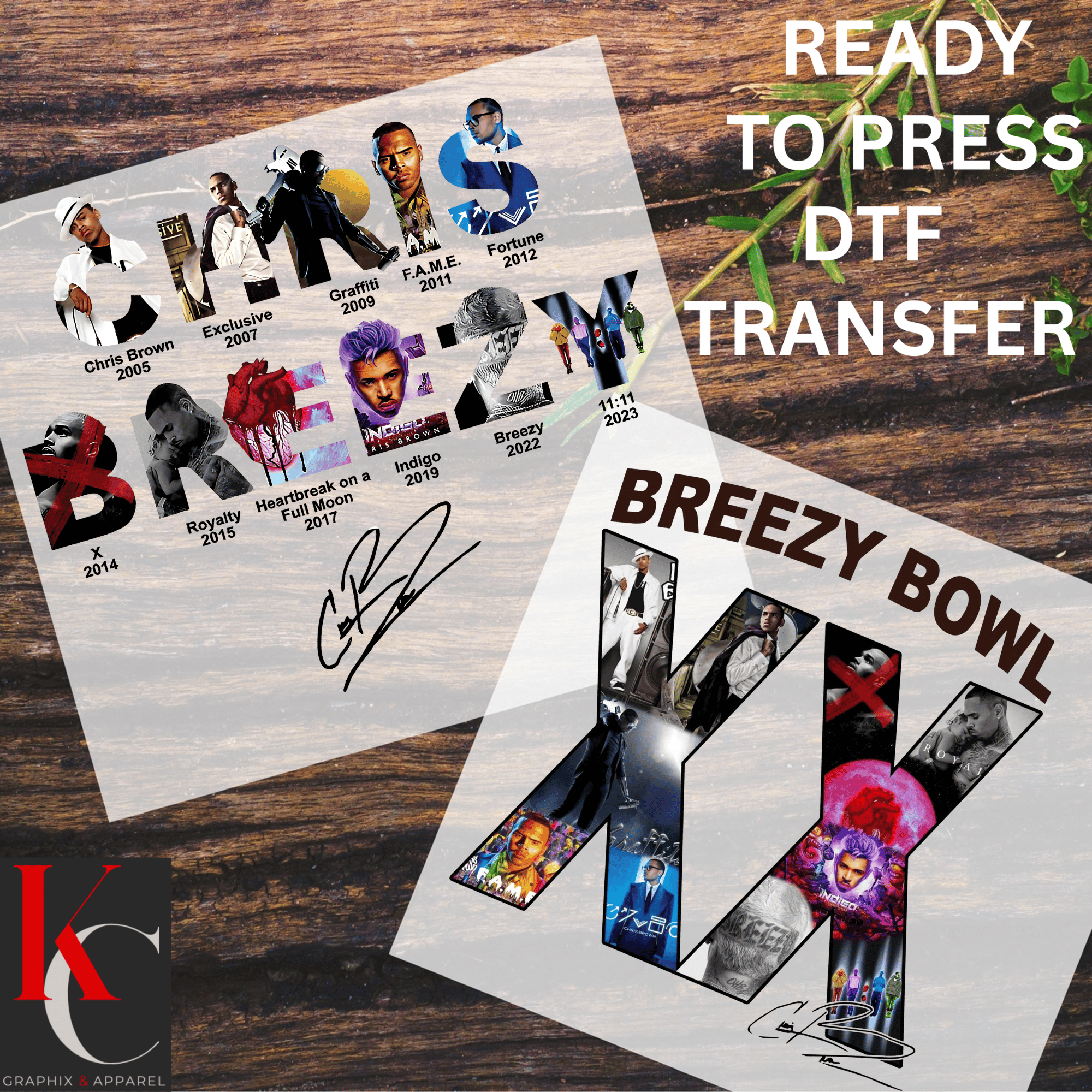 Chris Brown Breezy Bowl Concert DTF TRANSFERS (FRONT & BACK) - Payhip