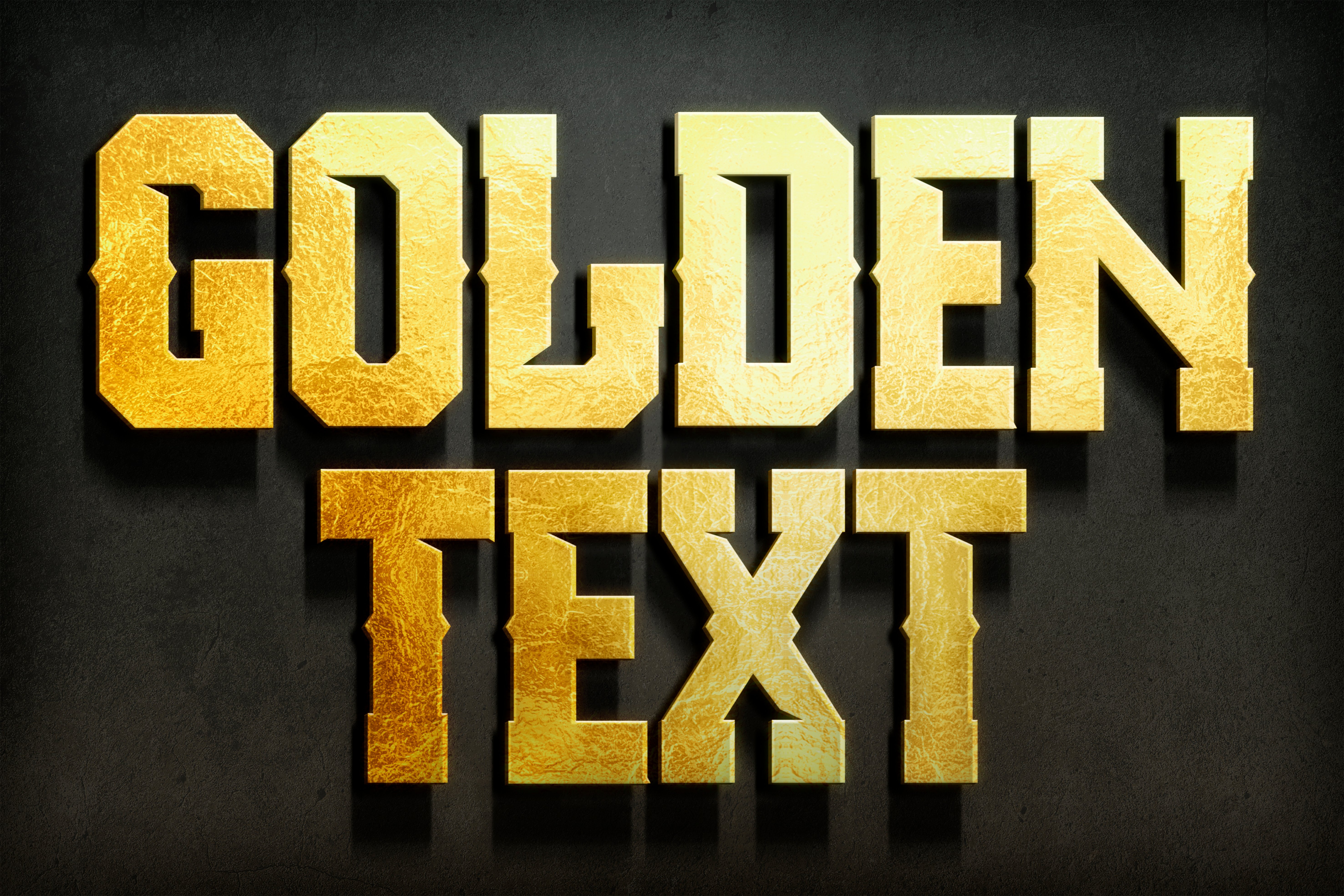 Golden. Text Effect - Payhip