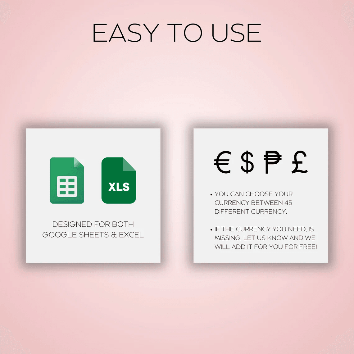 Sinking Funds Spreadsheet – Excel and Google Sheets template for tracking savings goals with dashboard and visual charts