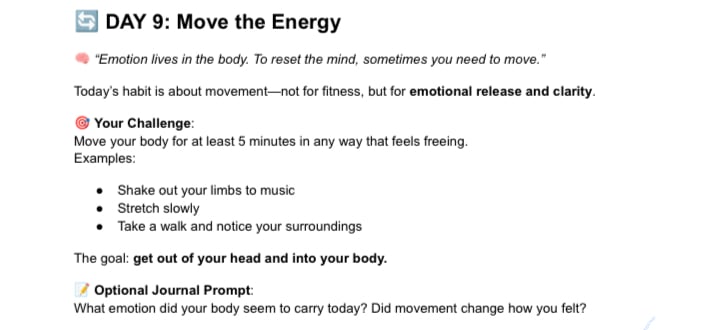 The 30 day mental reset