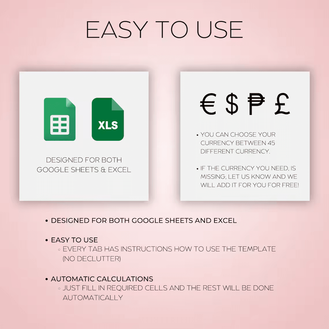 Product Pricing Calculator Spreadsheet – Excel and Google Sheets template for small business owners to calculate product prices using profit margin, profit amount, or set sales price
