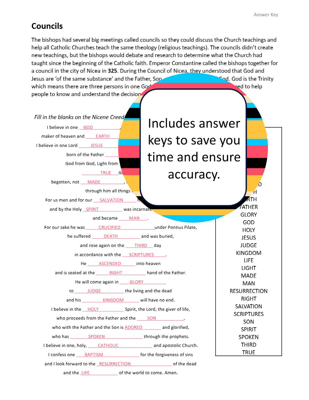 Catholic Church History An Overview Church Councils and the Nicene Creed