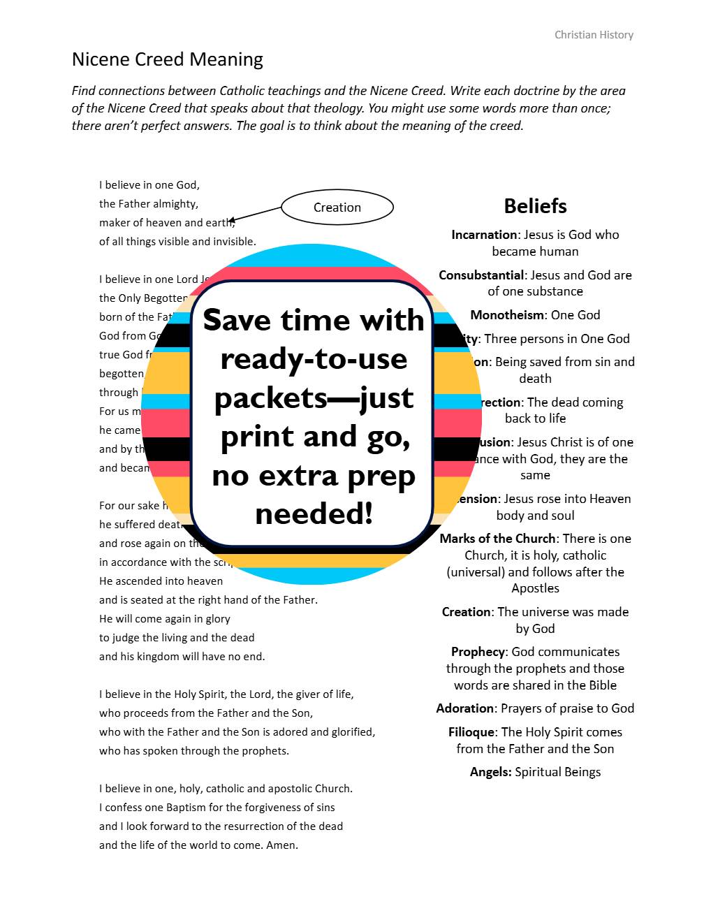 Catholic Church History An Overview Church Councils and the Nicene Creed