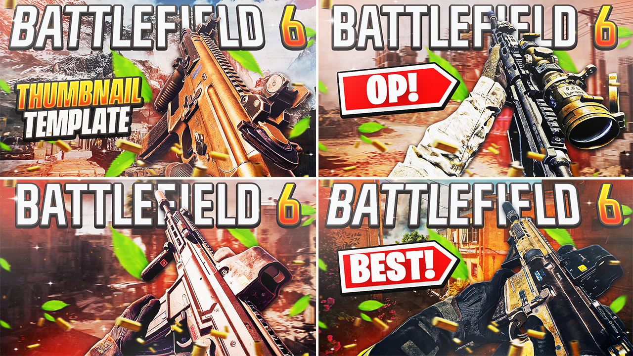 Battlefield 6 Thumbnail Template! PSD!! - Payhip