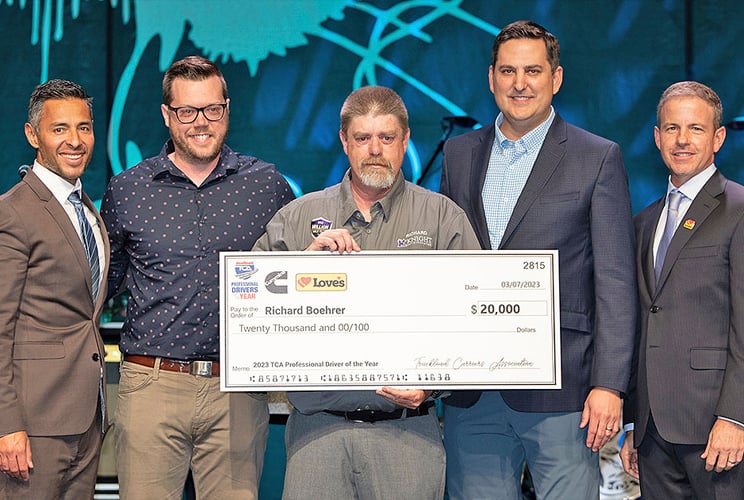 Deaf Richard Boehrer 2023 Deaf Professional Driver of the Year