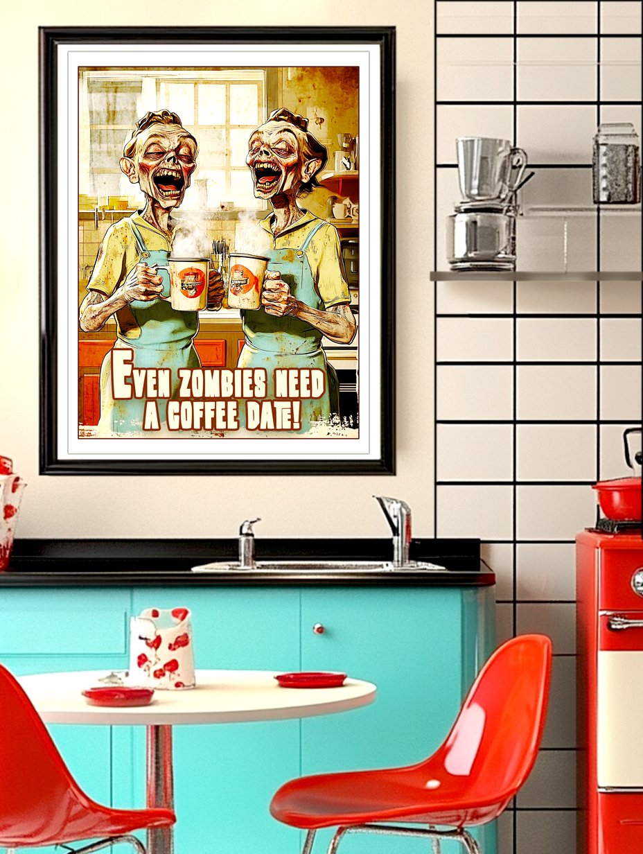 Morning Zombie Coffee Display