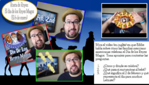 Rosca de Reyes Virtual Día de los Reyes Magos Three Kings Day Google Slides