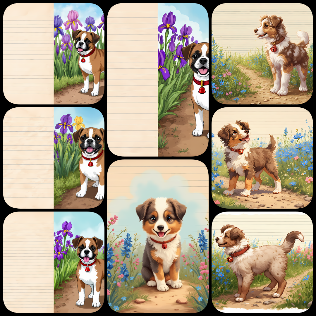dog clipart PNG, dog stationery PNG, printable dog art, high res dog images, junk journal dog images, dog scrapbook PNGs, cute dog illustrations, digital dog clipart, dog paper designs, sublimation dog art, DIY dog crafts, pet lover clipart, dog PNG bundl