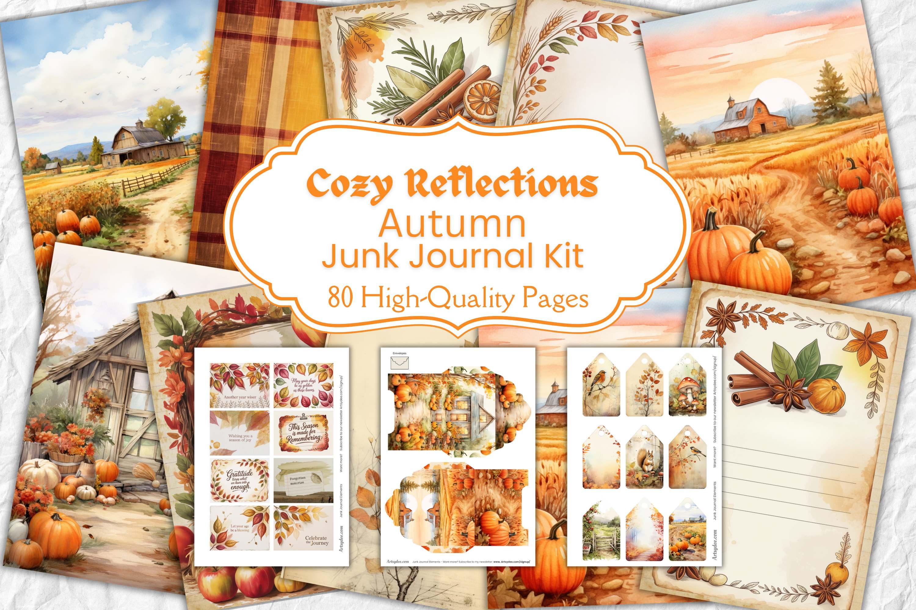 Cozy Reflections Autumn Junk Journal Kit