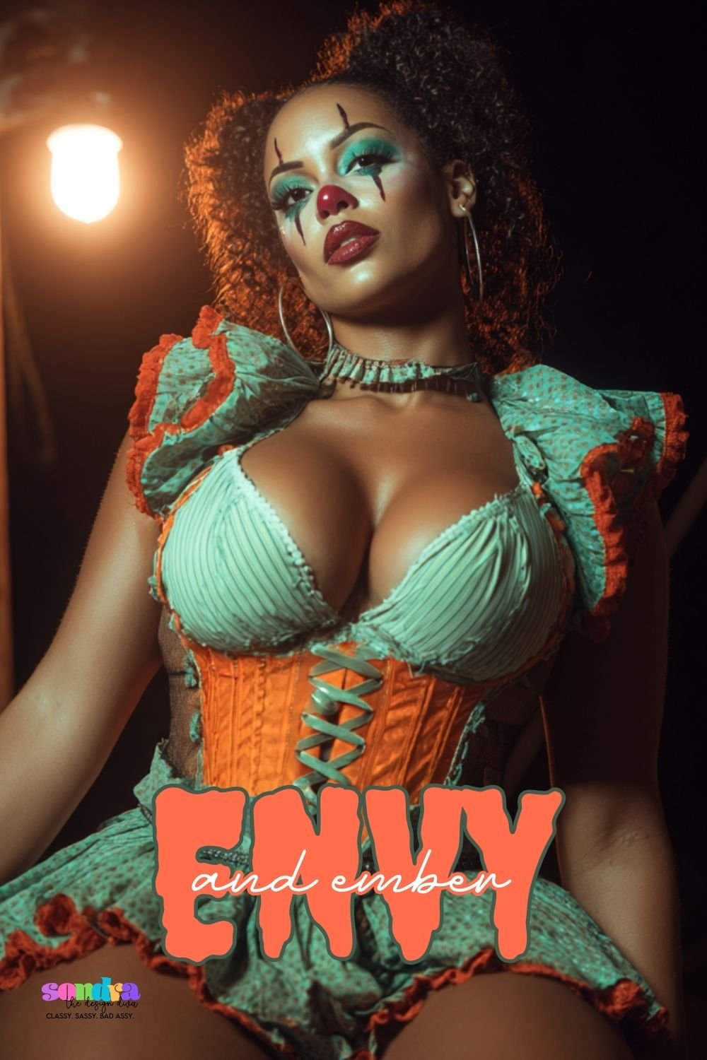 sultry halloween african american woman art