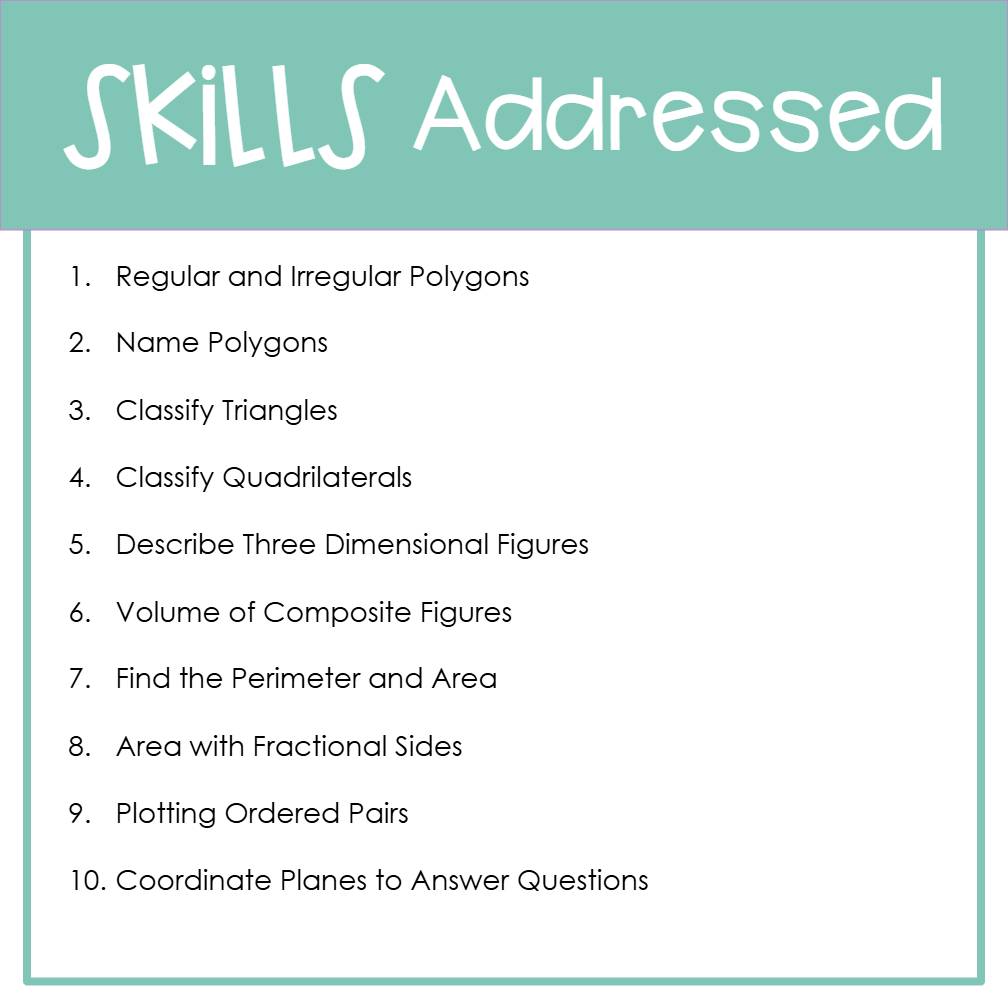 Fifth Grade Geometry Worksheets | Printable