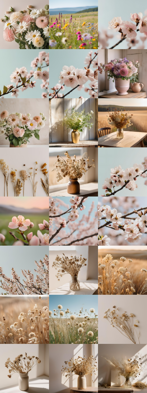 AI Art Nature and Flower Collection