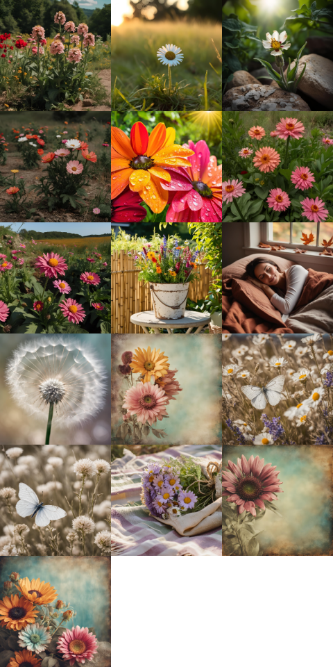 AI Art Nature and Flower Collection