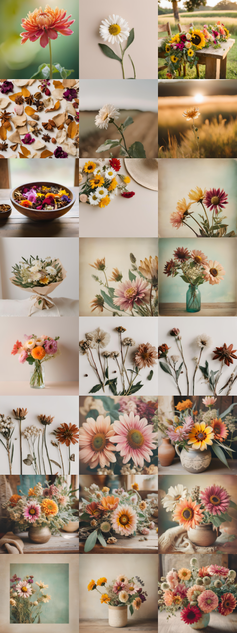 AI generated Art Nature and Flower Collection