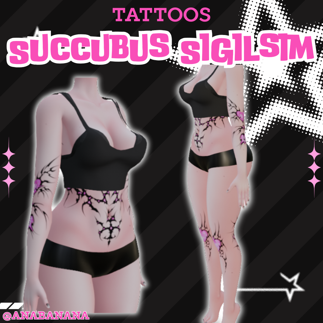😈 Succubus Sigilism Tatts | Vrbase Egirl