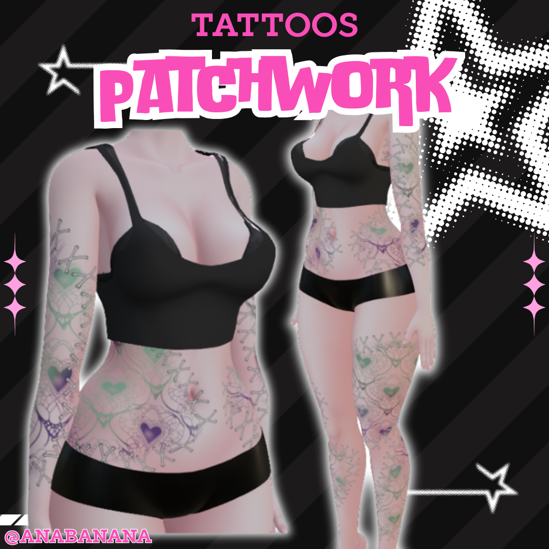 🧵 Patchwork Tatts | Vrbase Egirl
