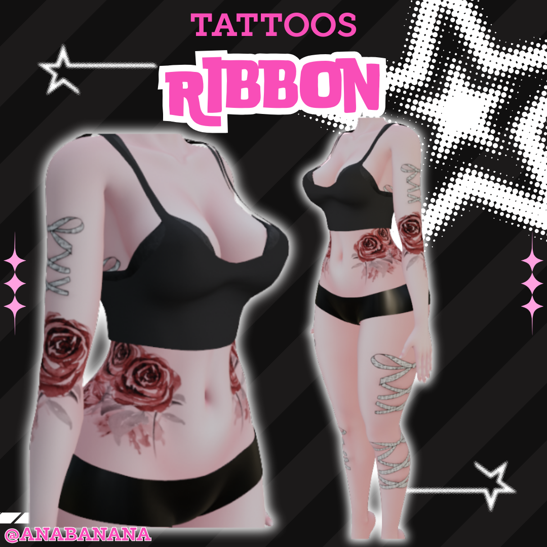 🎀 Ribbon Tatts | Vrbase Egirl
