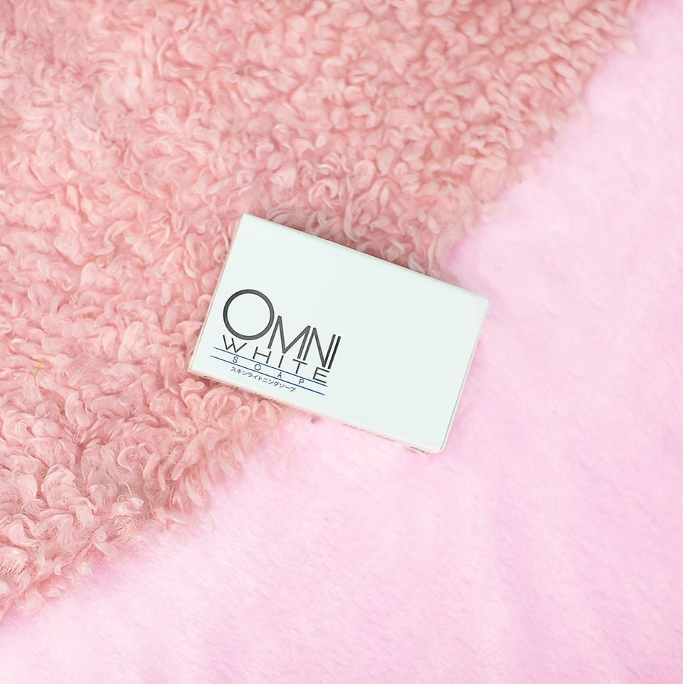 Skin-brightening soap by JC Premiere enriched with fruit extracts and vitamin E.