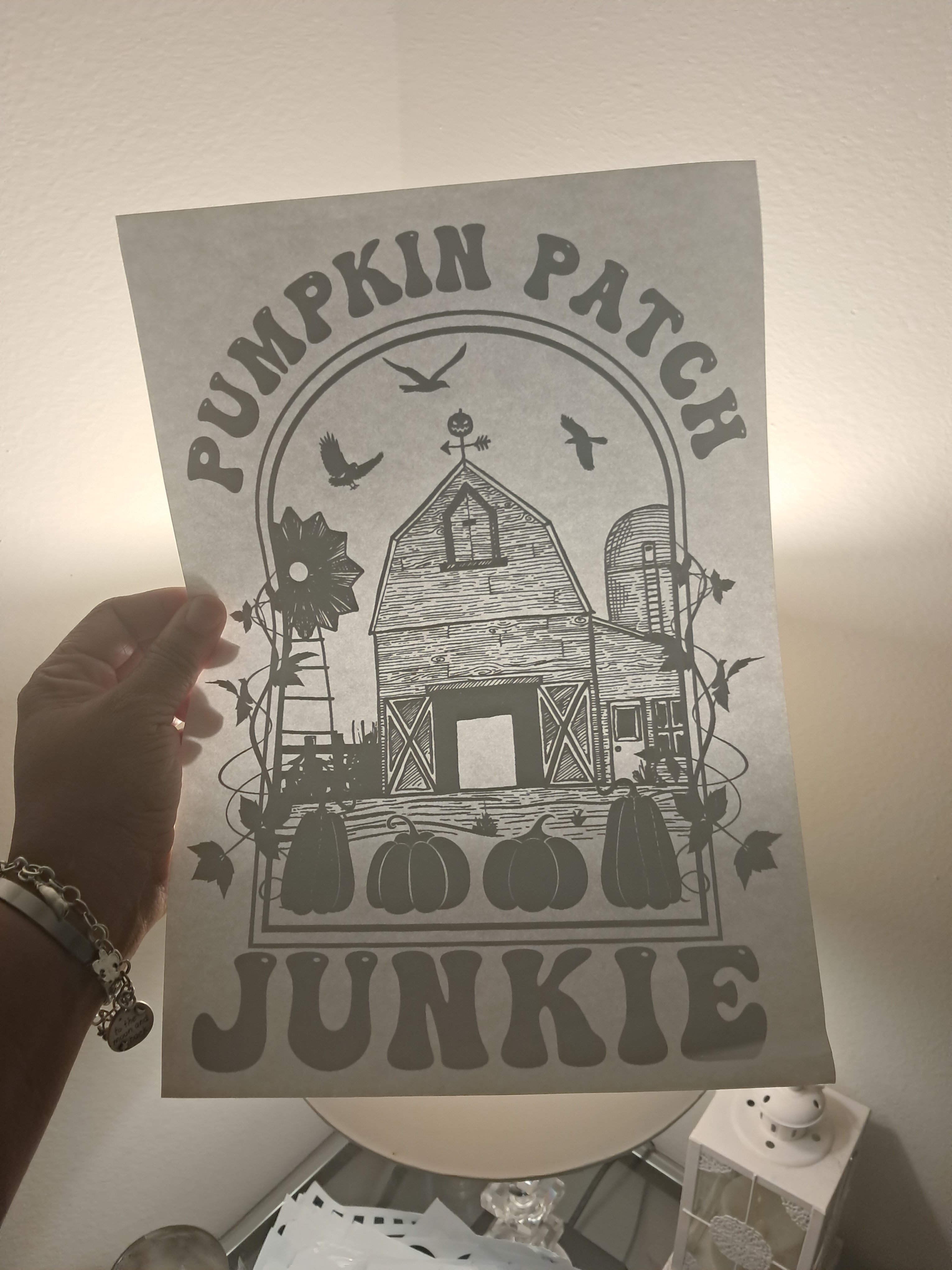 Pumpkin patch junkie screen print transfer. - Payhip