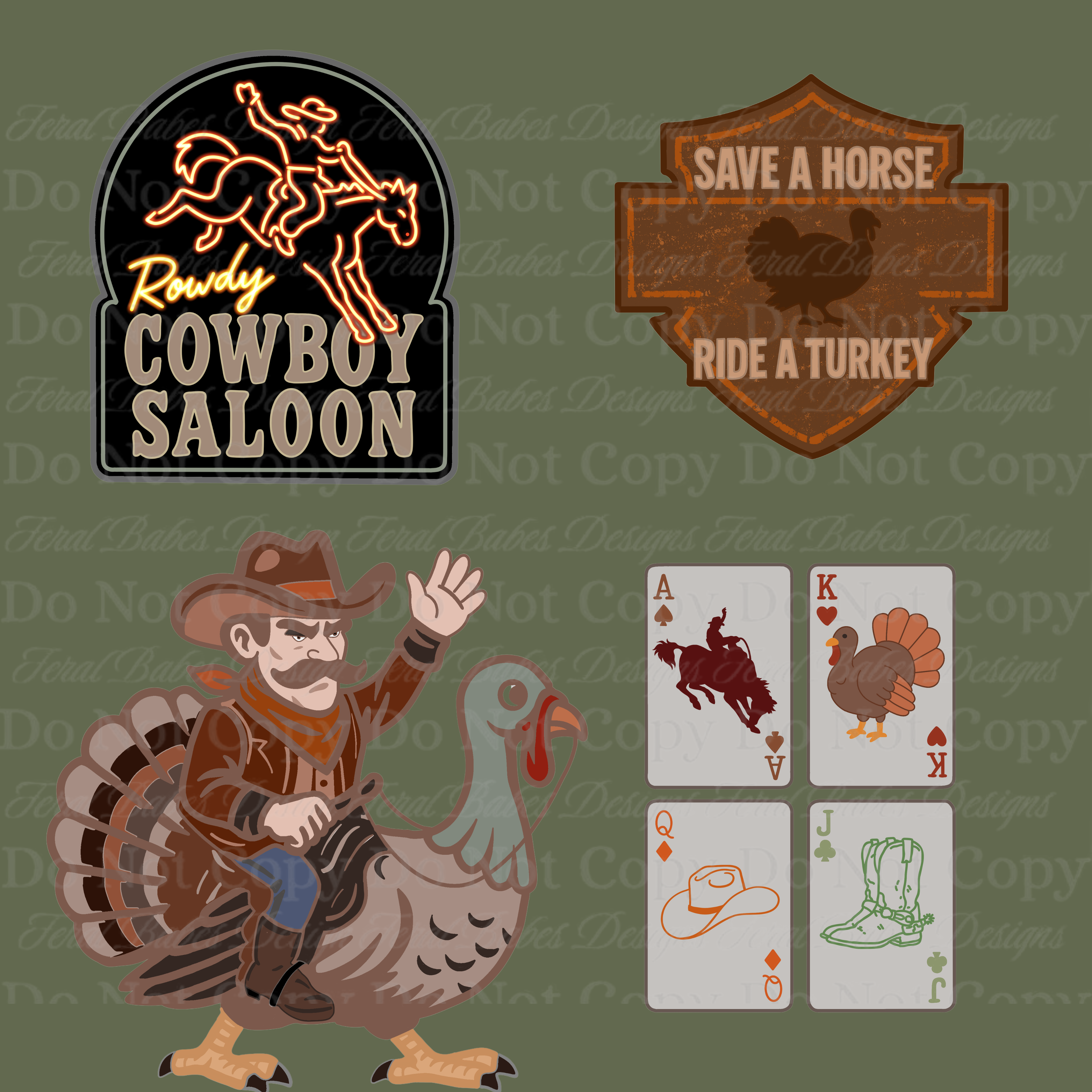 Turkey Ride Umu Save a horse, ride a turkey clip art bundle - Payhip