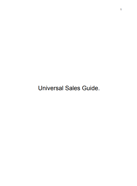 Universal Sales Guide - Payhip
