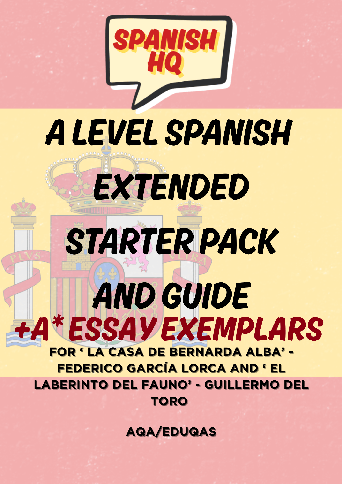 SPANISH HQ - A LEVEL SPANISH EXTENDED STARTER PACK/GUIDE - WITH A* ...