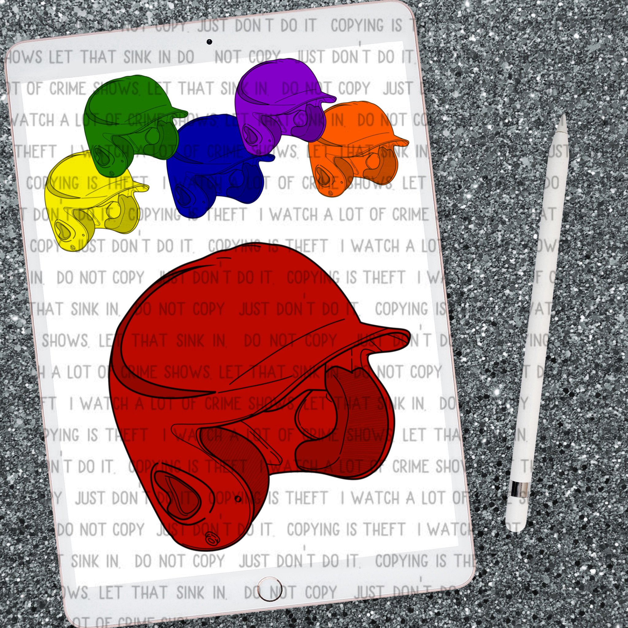 Baseball helmet clipart bundle - Payhip