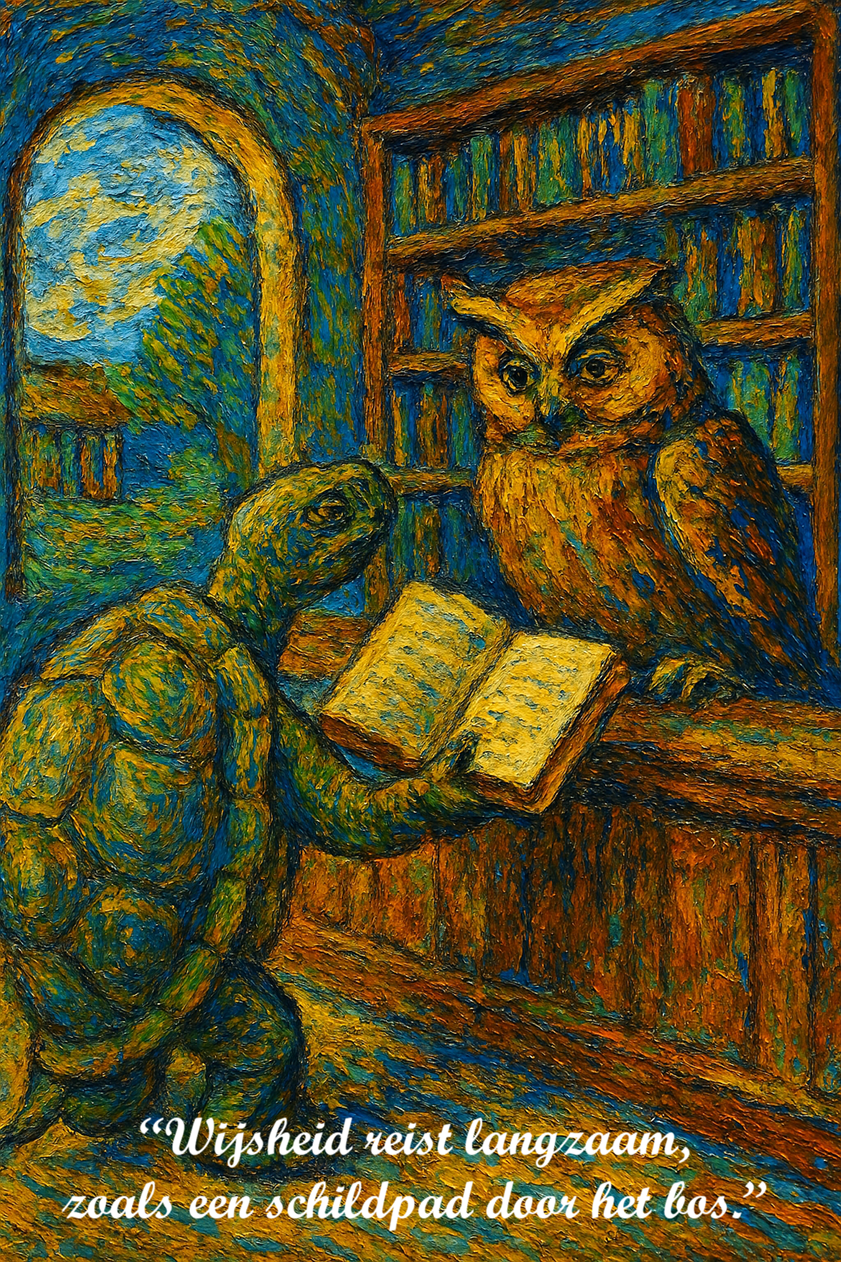 bibliothecaris Uil en de schildpad