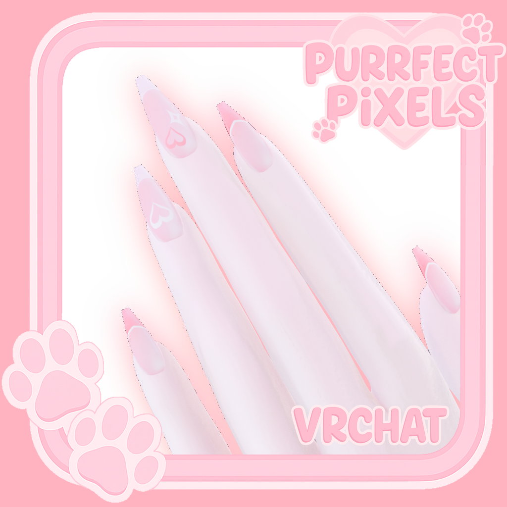 Pastel Heart Nails