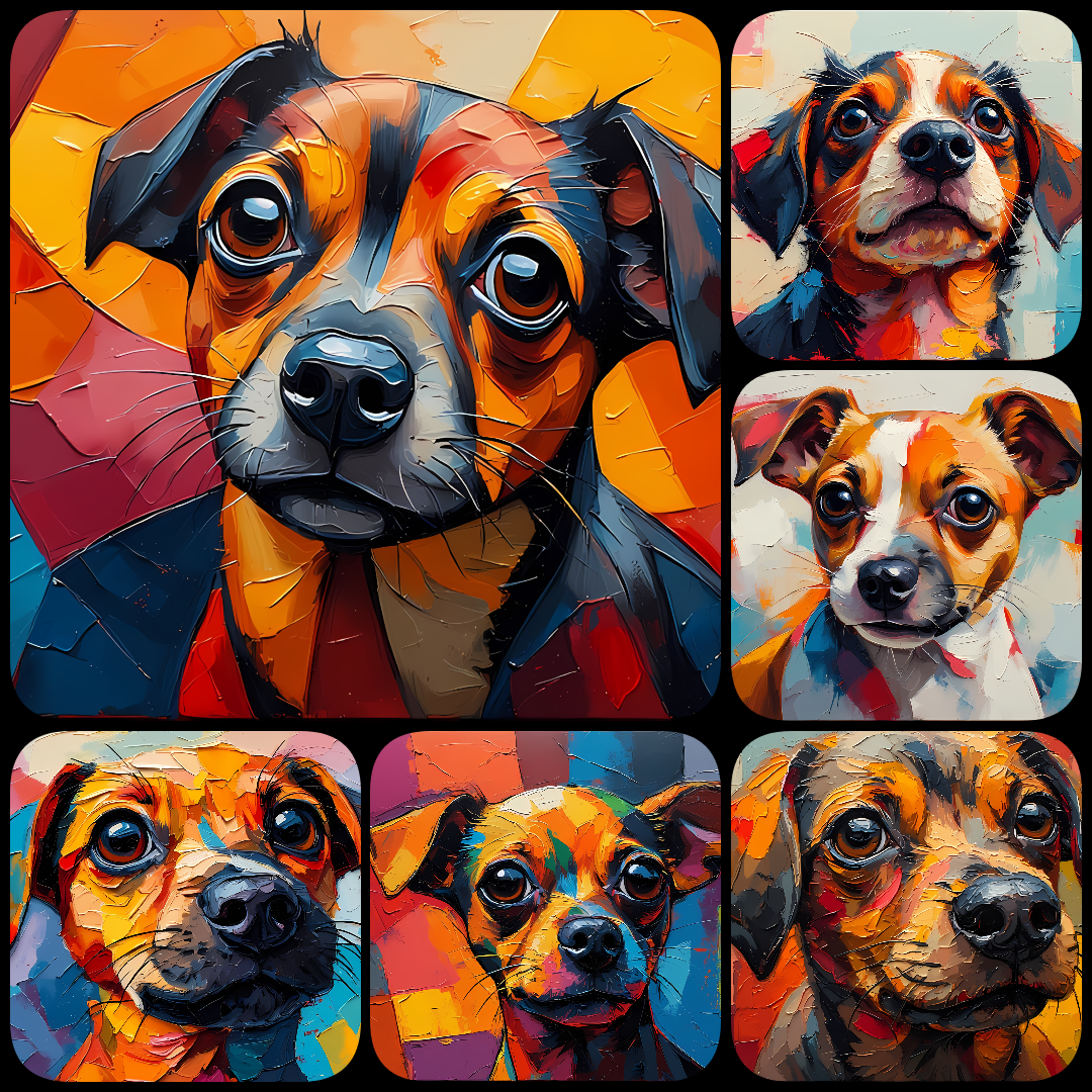 Pop Art dog art, colorful dog illustrations, dog PNGs, high-quality clipart, digital dog art, printable dog clipart, dog breeds art bundle, vibrant dog illustrations, Saint Bernard PNG, Labrador digital art, Poodle clipart, dog design resources, DIY dog c