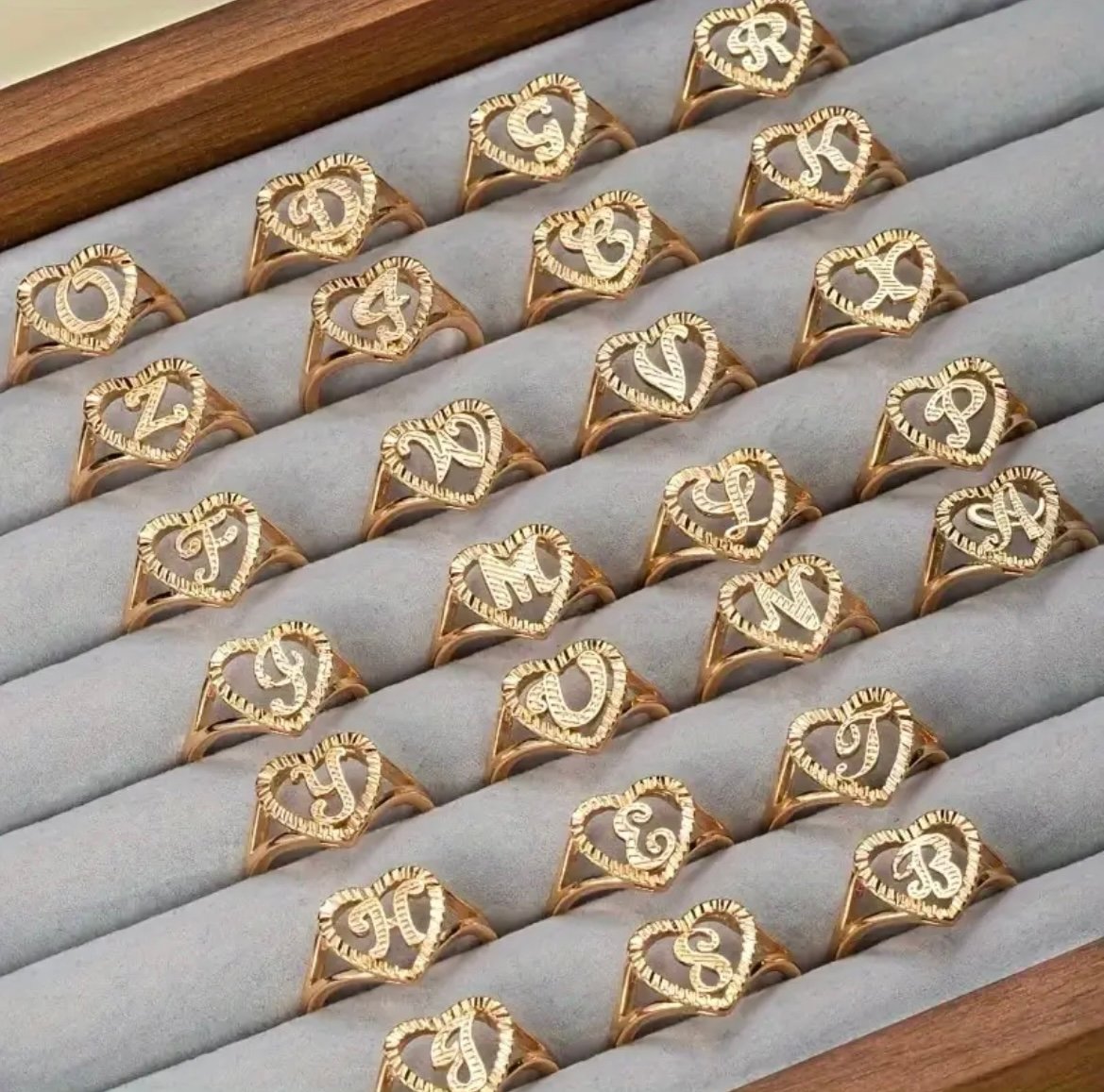 CUSTOM LETTER RING (GOLD) - Payhip