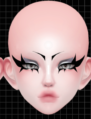 Gothic makeup :3 for Umeko head  ( free )