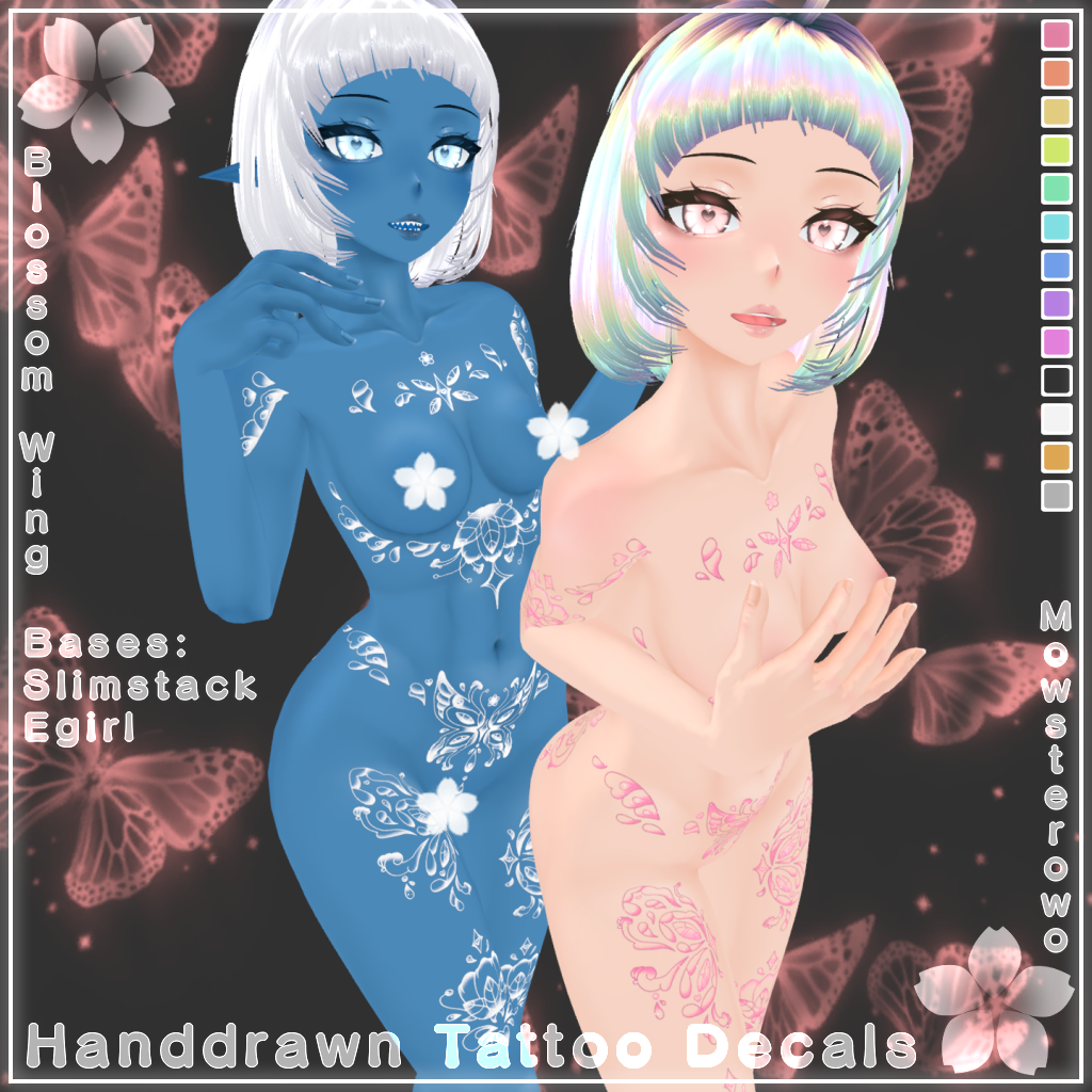 Blossom Wing - Tattoo Decals