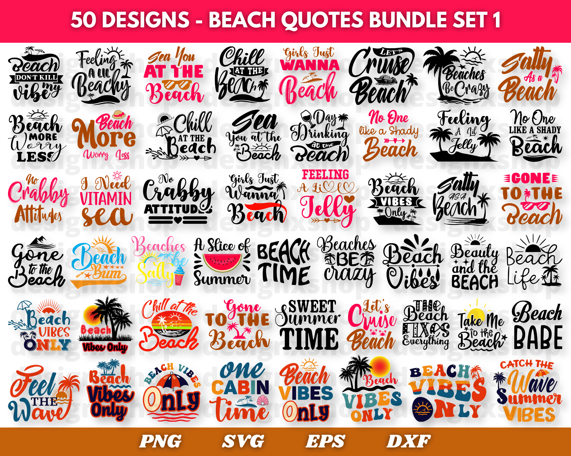 Summer Bundle SVG, Beach Svg, Summertime svg, Funny Beach Quotes Svg ...