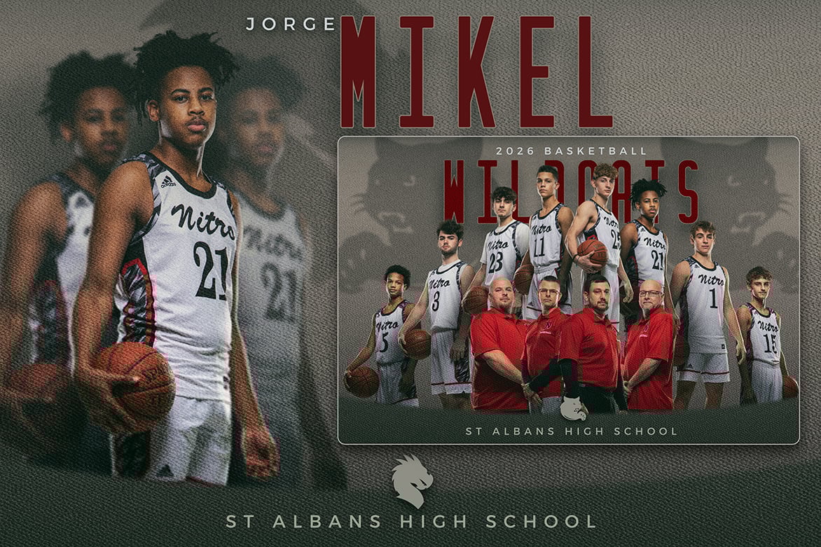 Ghosted Photoshop Template, Digital Background, Layered Design, Modern Sports Graphics, Schools, Teams, Seniors, Portraits, Photography, Poses, Ideas, Moody, Dramatic, T&I